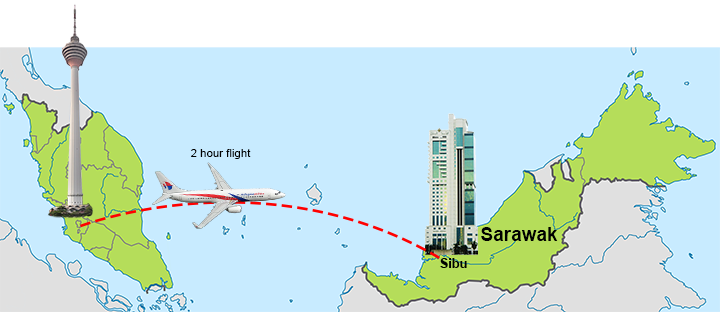 Sibu Location Map